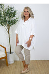 Oxford Collared Tunic | White