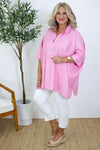Oxford Collared Tunic | Pink