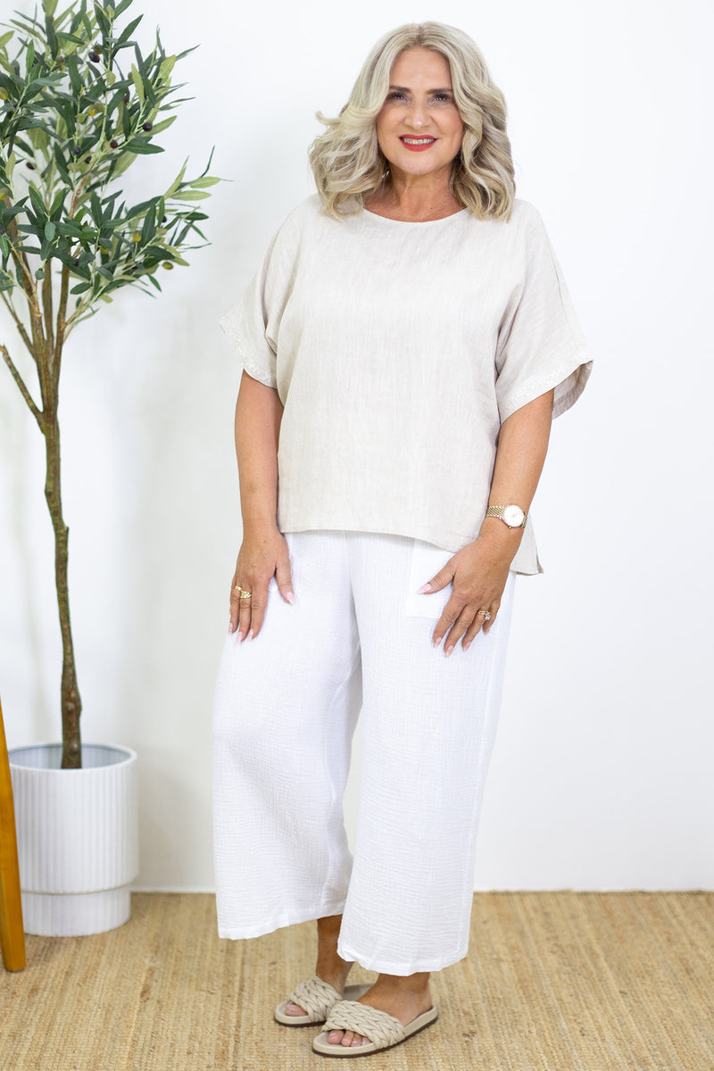 Paradise Pant | White