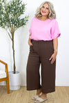 Santorini Wide Leg Pant | Black