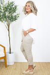 Messini Stretch 3/4 Pant - Natural