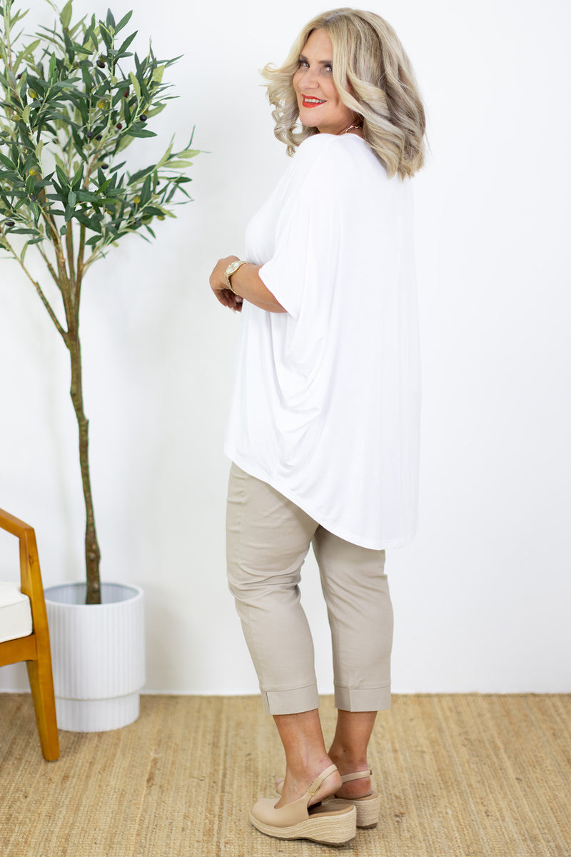 Armeni Batwing T Shirt | White
