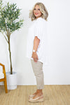 Armeni Batwing T Shirt | White