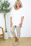 Baxter Pant | Natural Stripe