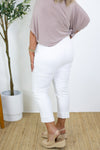 Messini Stretch 3/4 Pant - White