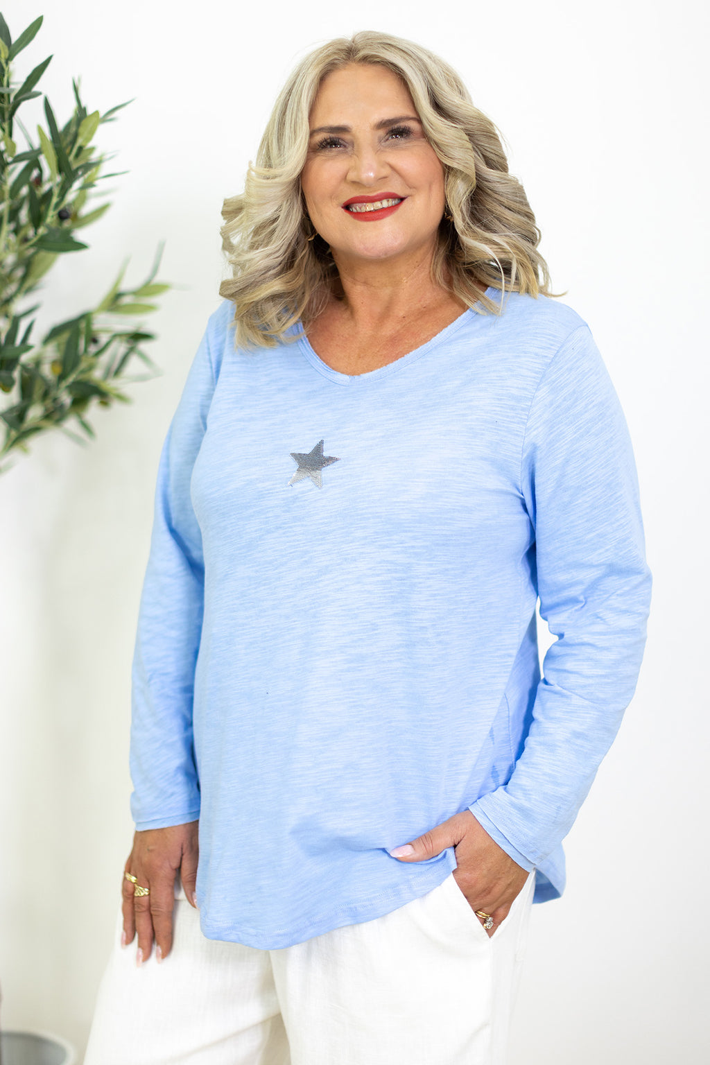 Morning Star Long Sleeve T | SKY