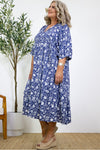 Sienna Dress | Blue - Free Gift Included