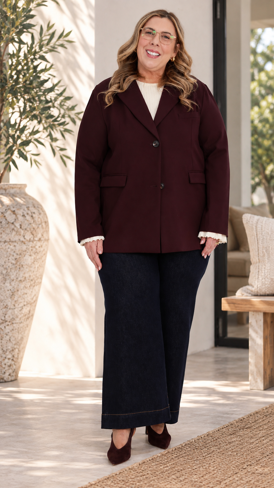 Eden Stretch Blazer | WINE