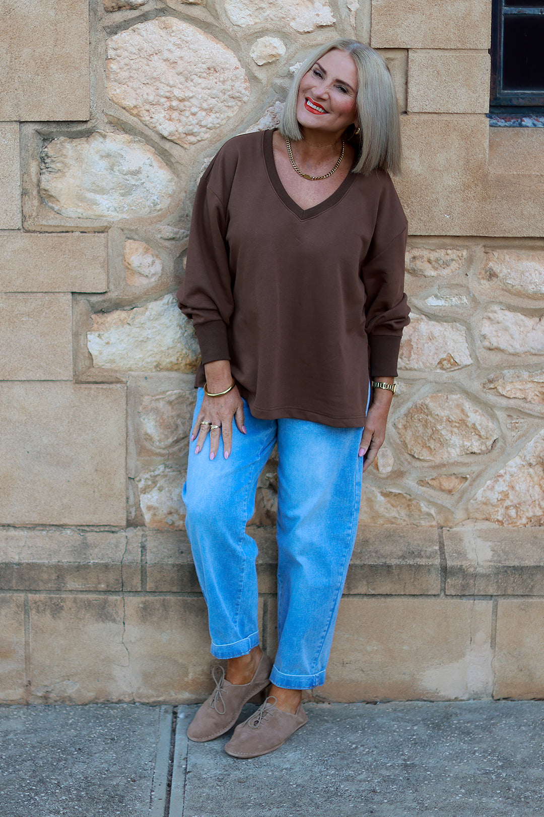 Coco V Crew | CHOC BROWN