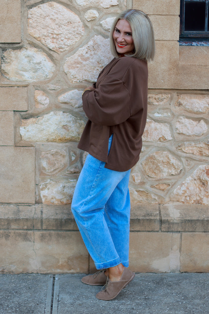 Coco V Crew | CHOC BROWN