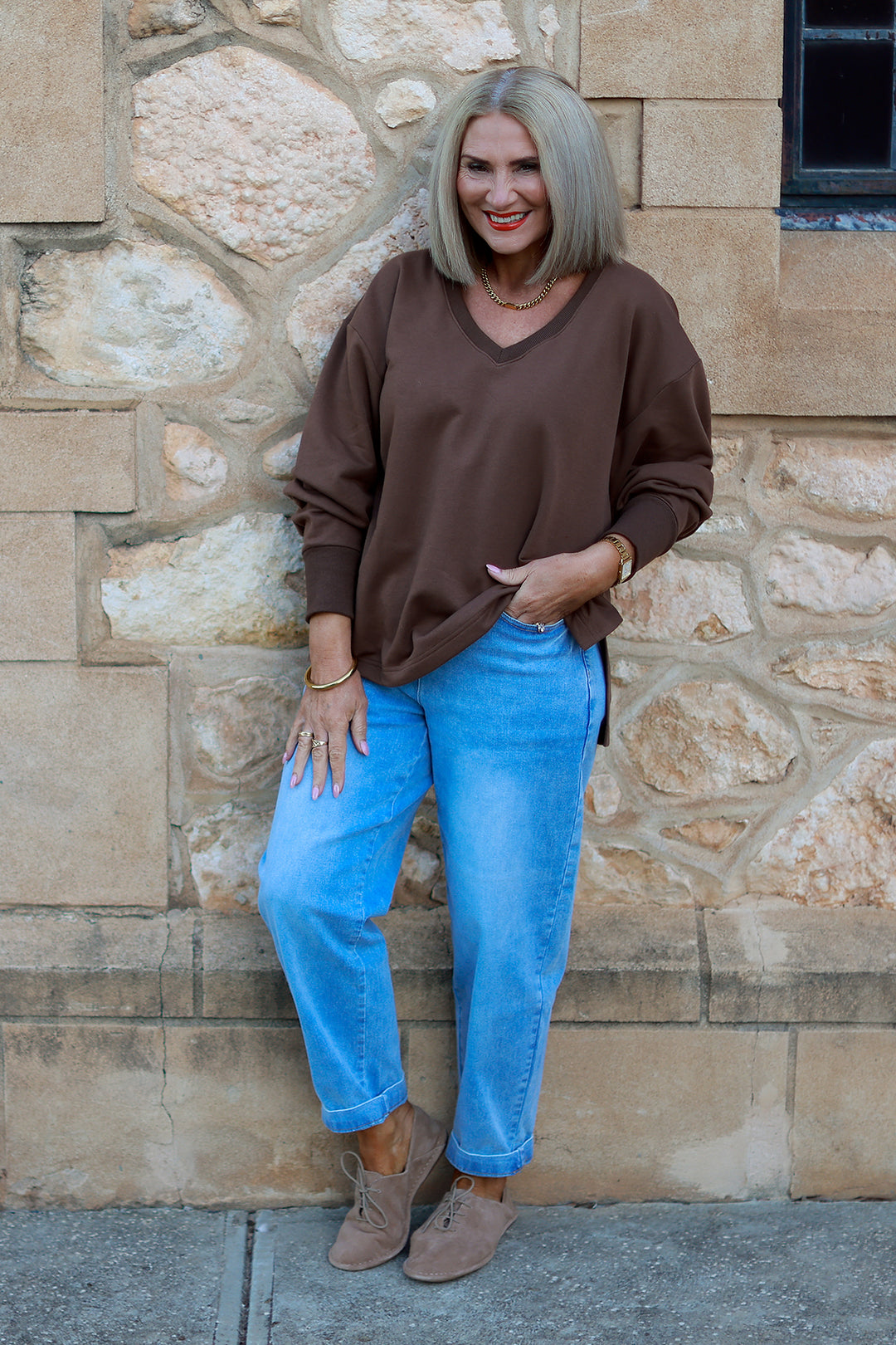 Coco V Crew | CHOC BROWN