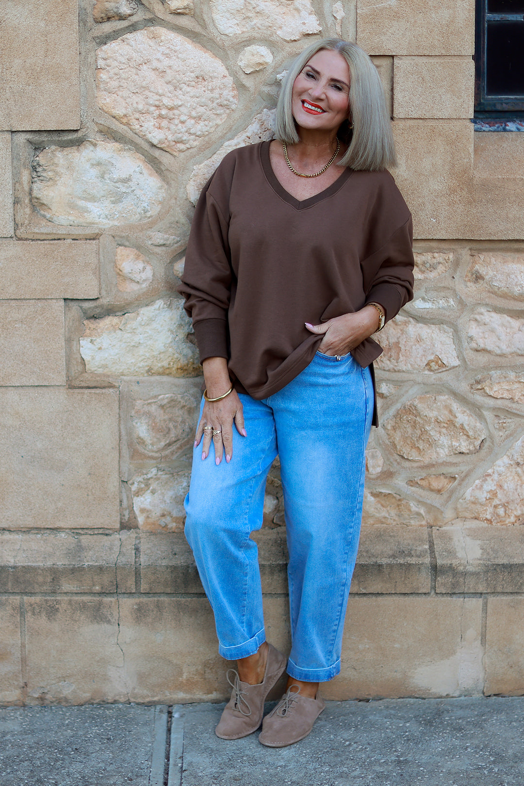 Coco V Crew | CHOC BROWN