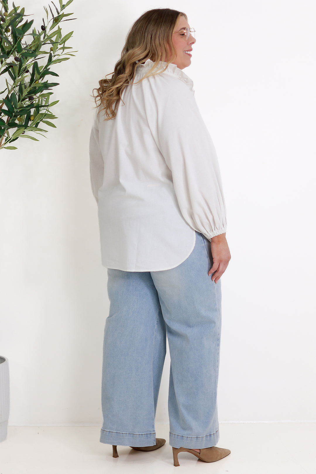 Alessia Frill Shirt | WHITE