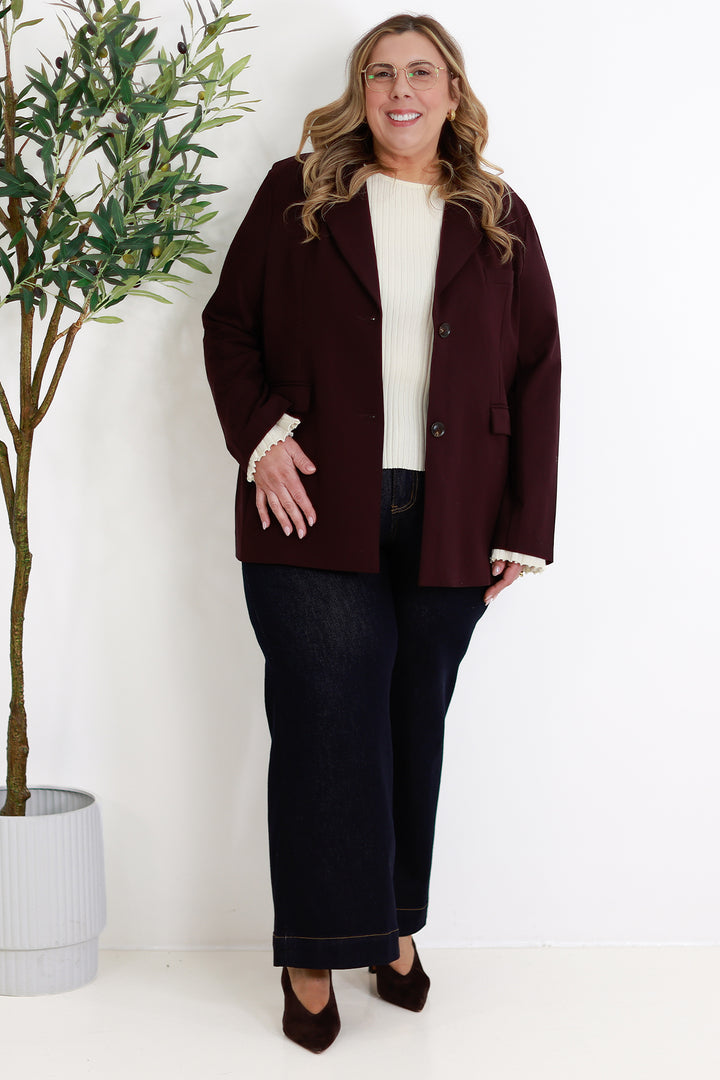 Eden Stretch Blazer | INK NAVY