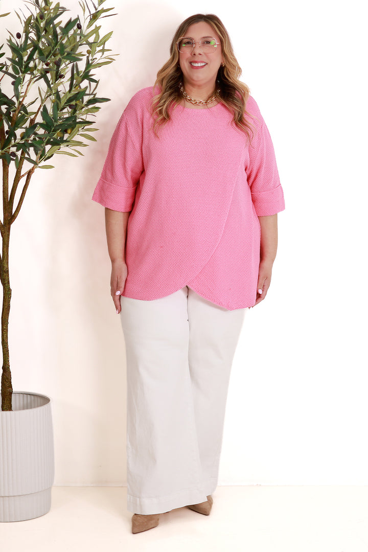 Lantana Cross Over Top | PINK