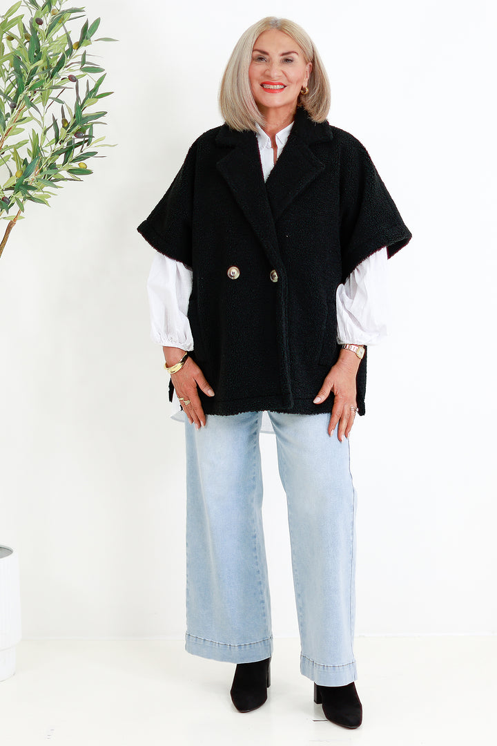 Jackson Oversized Vest | BLACK