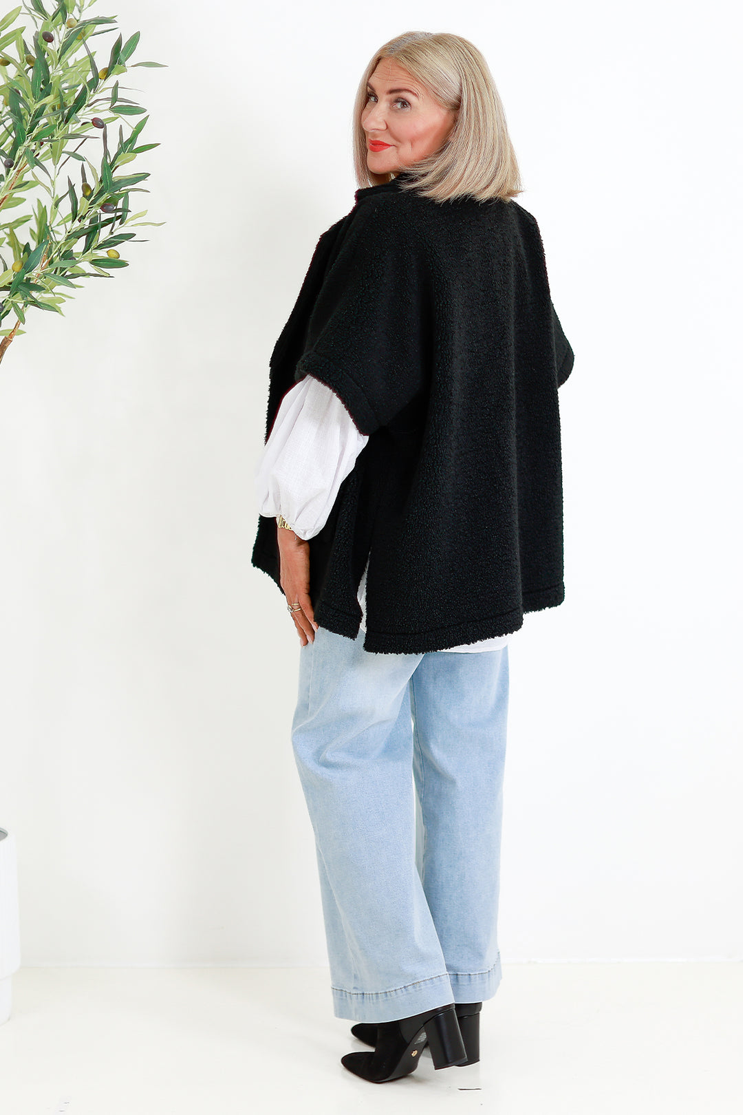 Jackson Oversized Vest | BLACK