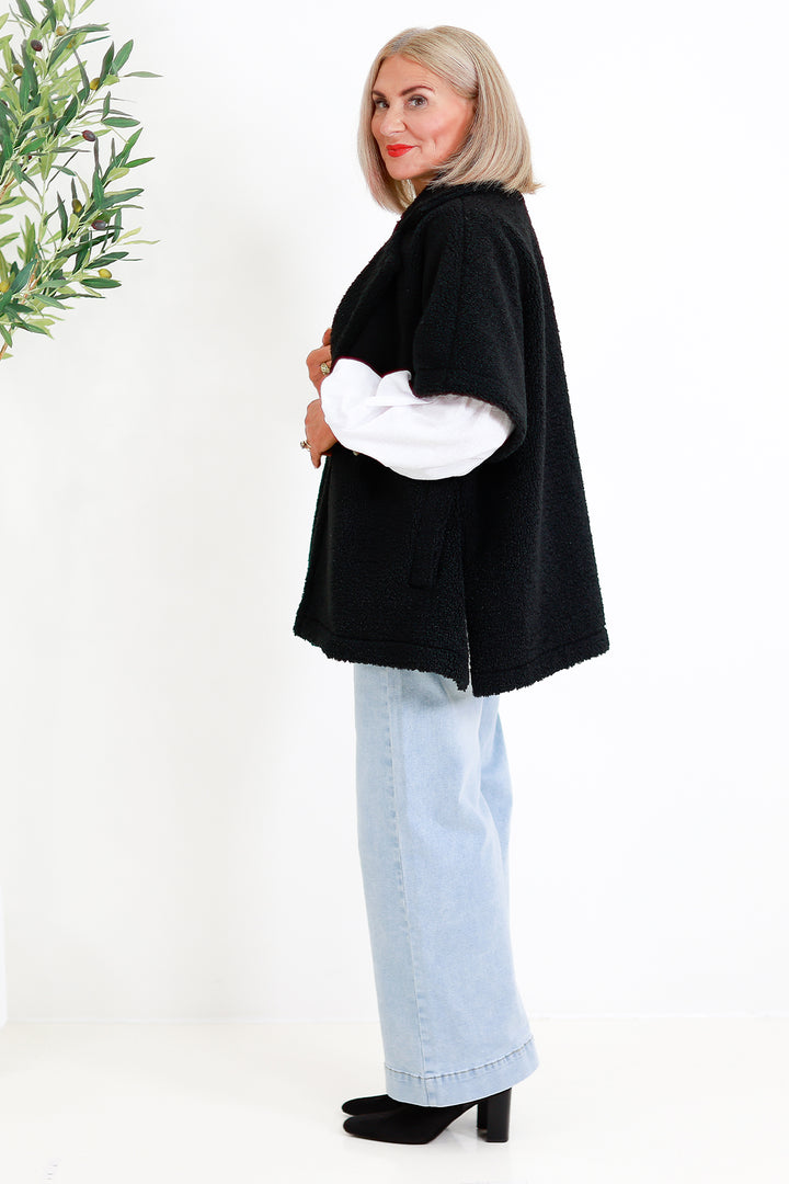Jackson Oversized Vest | BLACK