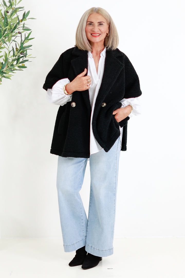 Jackson Oversized Vest | BLACK