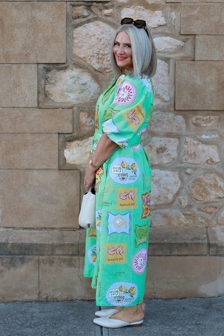 Dolce Bella Shirt Dress | Sorbet GREEN