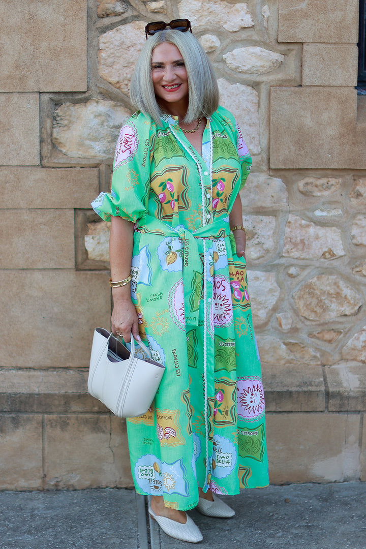 Dolce Bella Shirt Dress | Sorbet GREEN