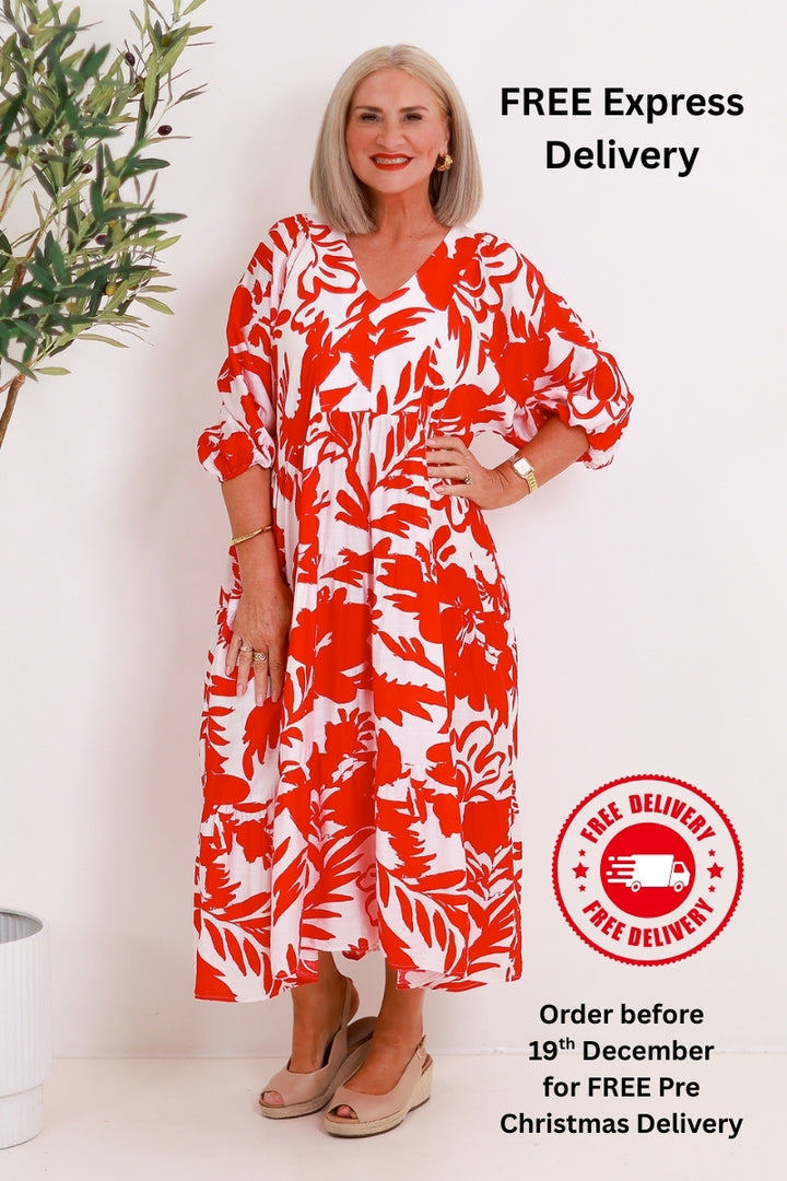 Lovesome Dress - RED