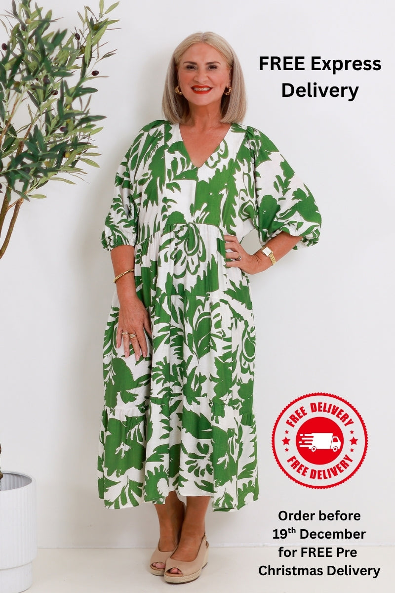 Lovesome Dress - GREEN