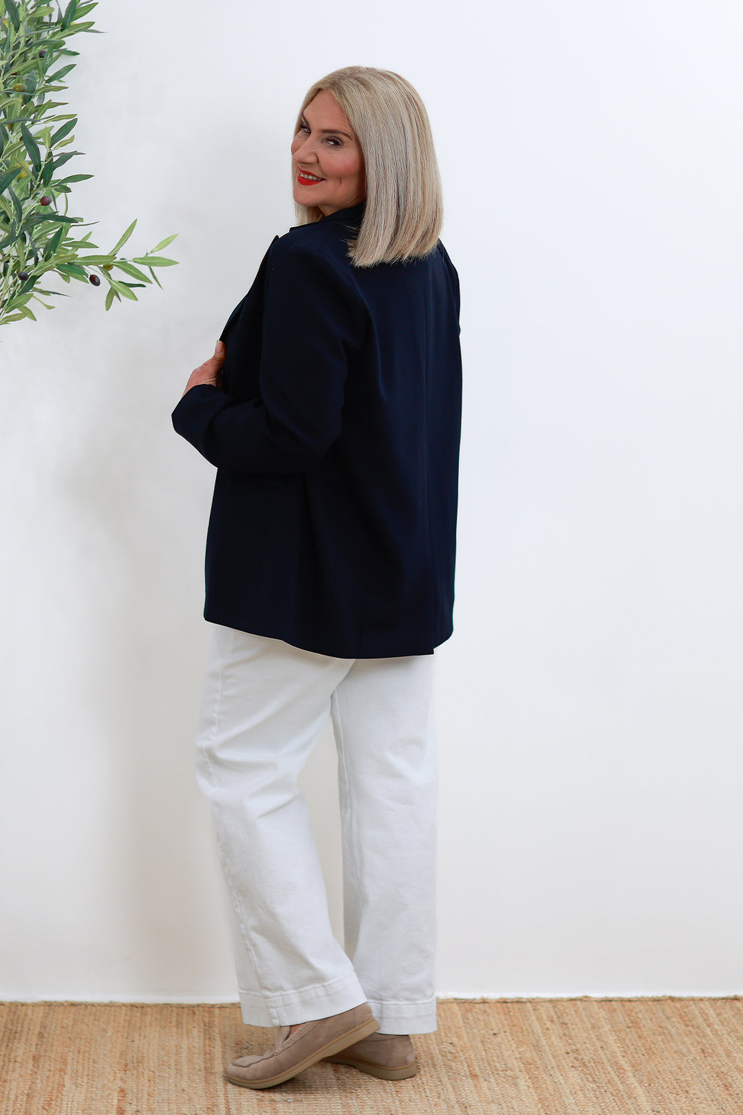 Eden Stretch Blazer |  INK NAVY