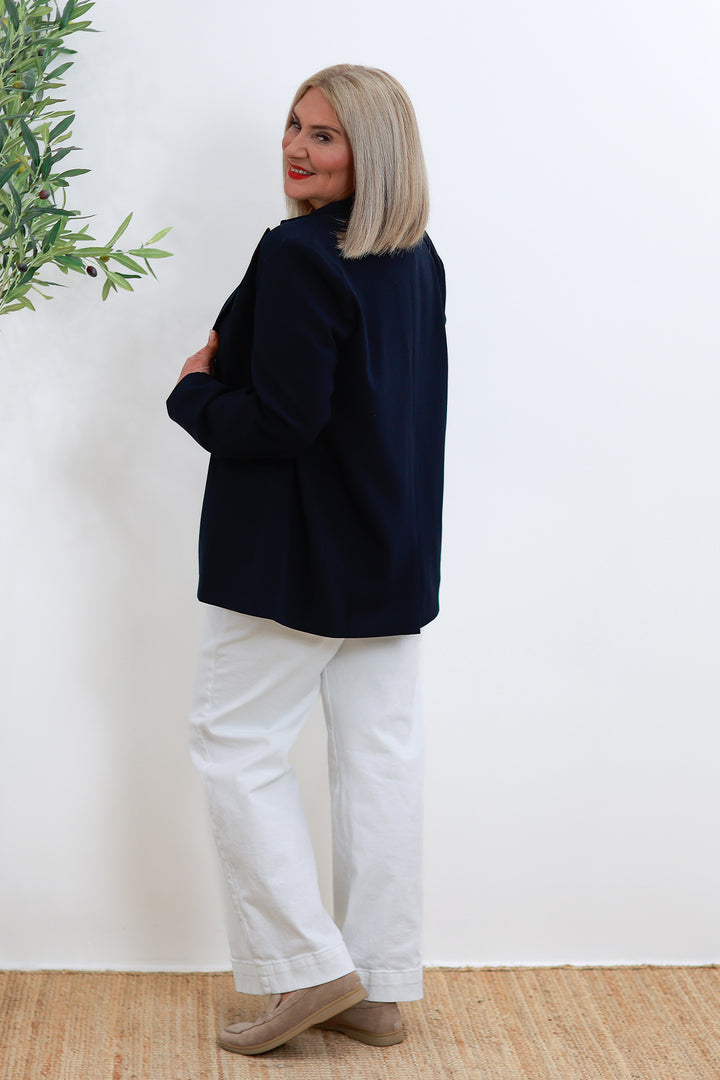 Eden Stretch Blazer |  INK NAVY