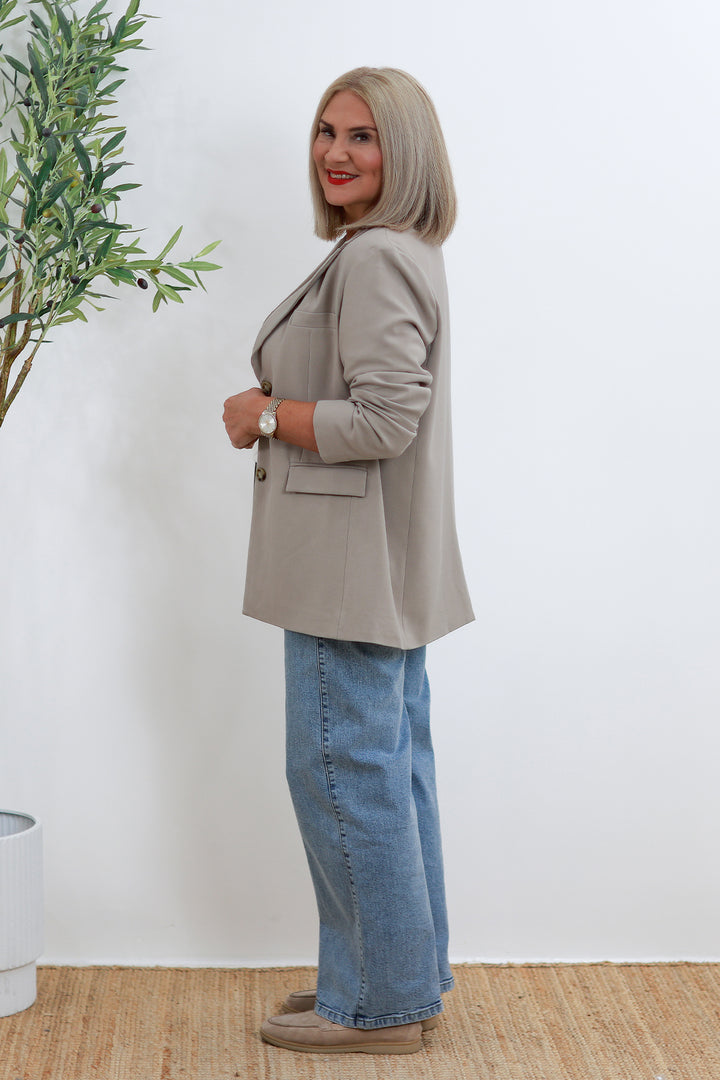 Eden Stretch Blazer |  TAUPE