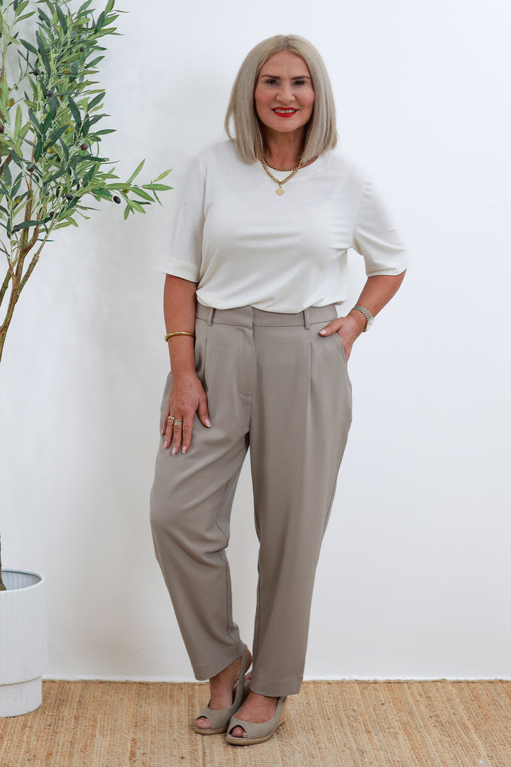 Eden Stretch Pant | TAUPE