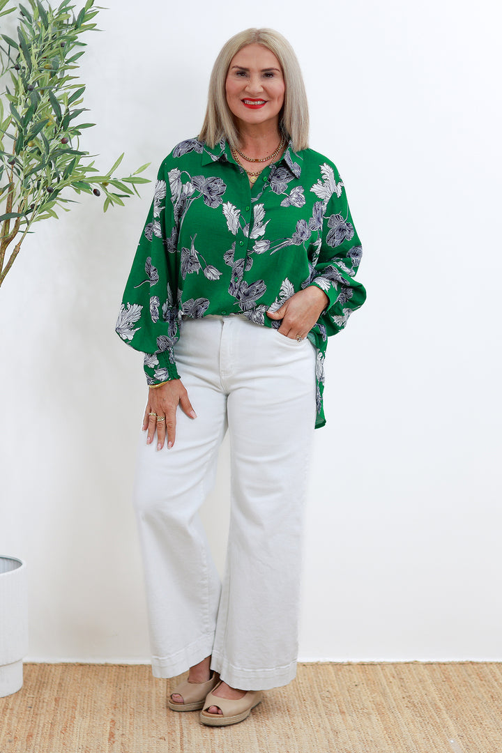 Belamy Shirt | GREEN Flora