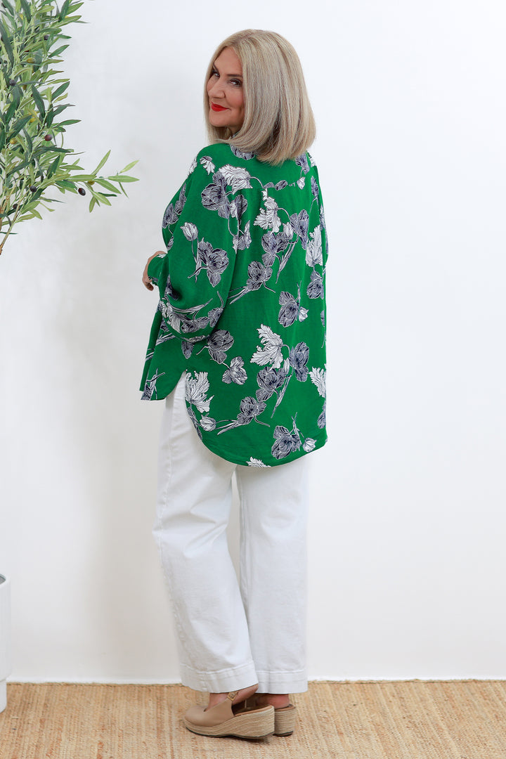Belamy Shirt | GREEN Flora