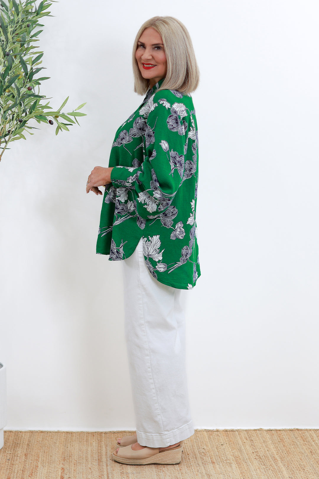 Belamy Shirt | GREEN Flora
