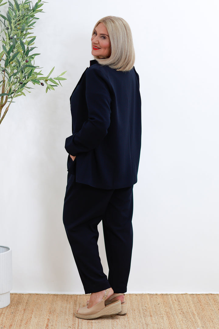 Eden Stretch Blazer |  INK NAVY