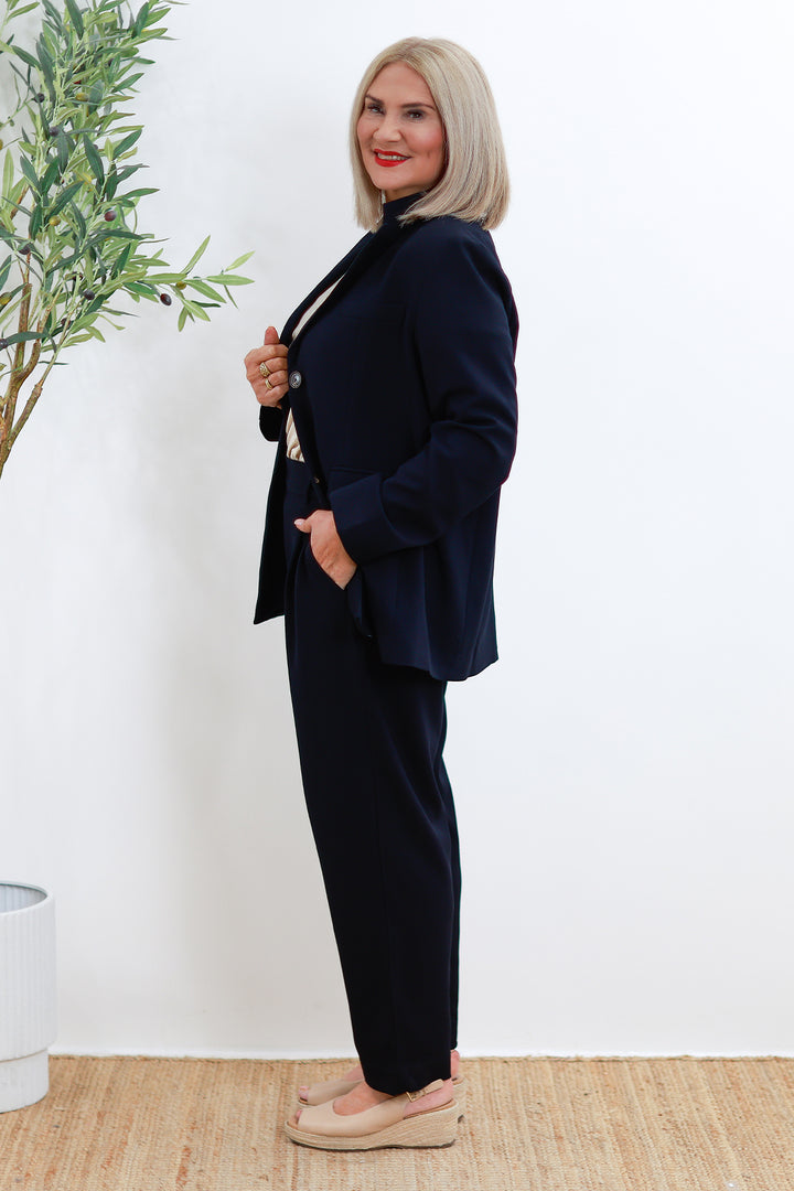 Eden Stretch Blazer |  INK NAVY