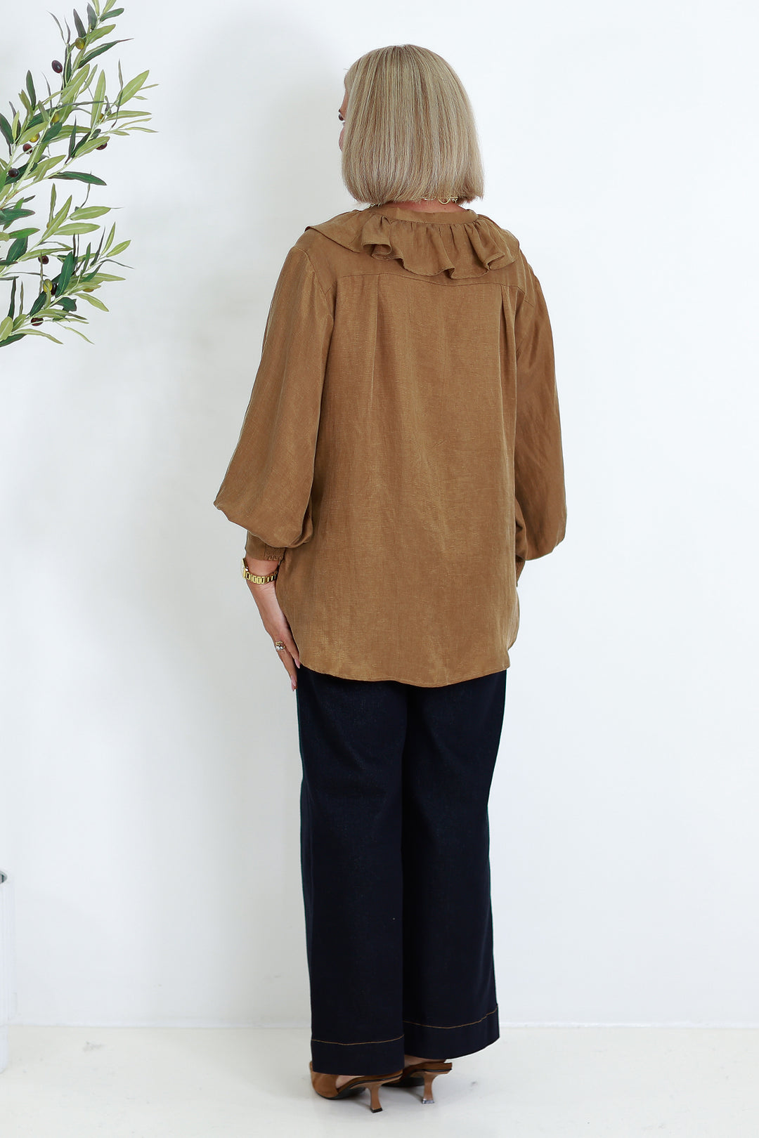 Marnie V Ruffle Shirt | MAPLE