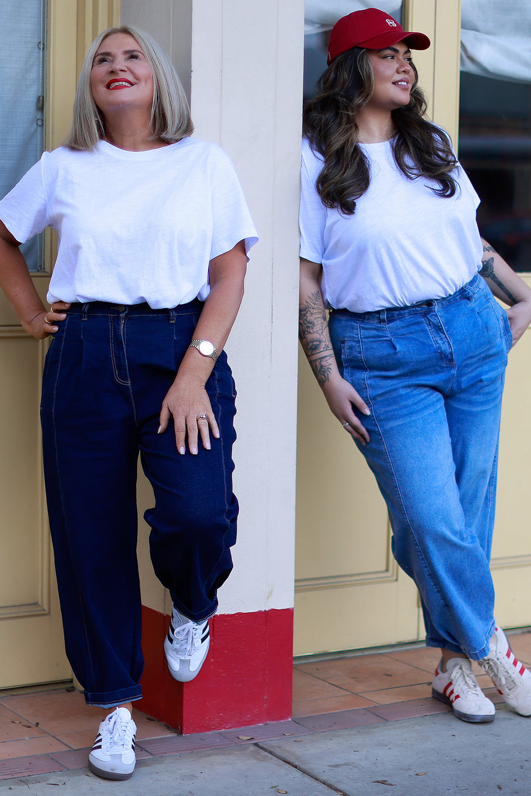 NEW Emmi Barrel Jean | DARK Stretch Denim