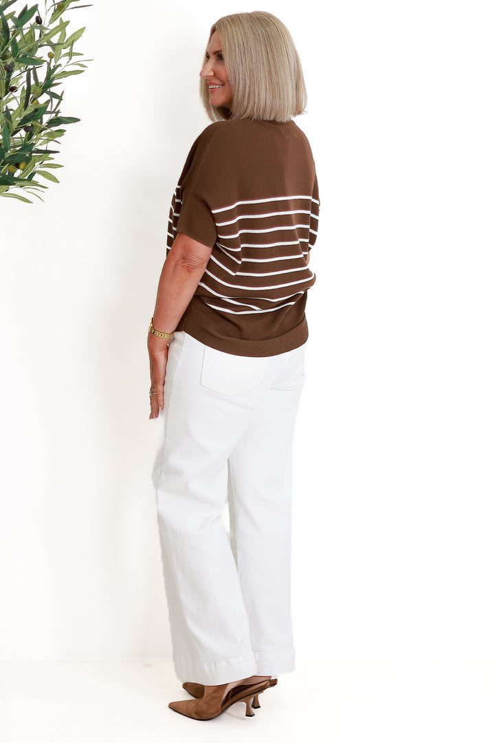 Euphoria Knit Top | CHOC BROWN