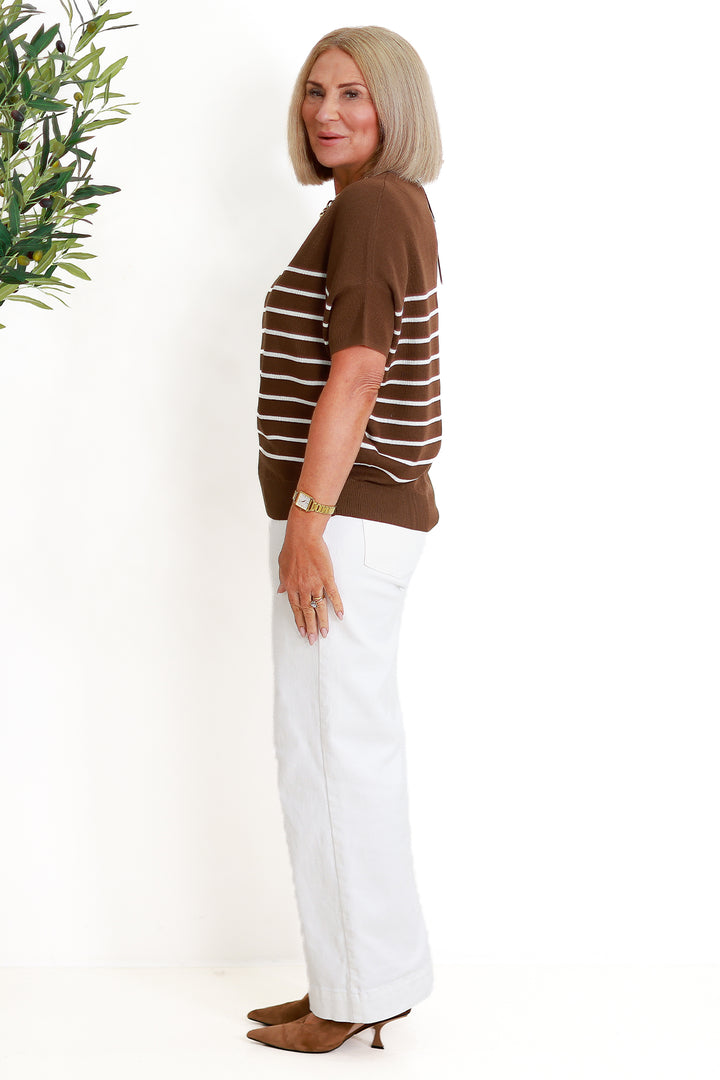 Euphoria Knit Top | CHOC BROWN