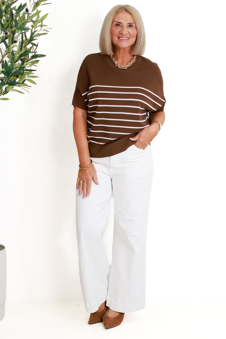 Euphoria Knit Top | CHOC BROWN