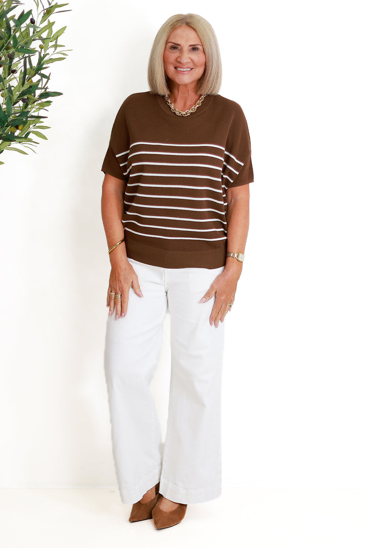 Euphoria Knit Top | CHOC BROWN