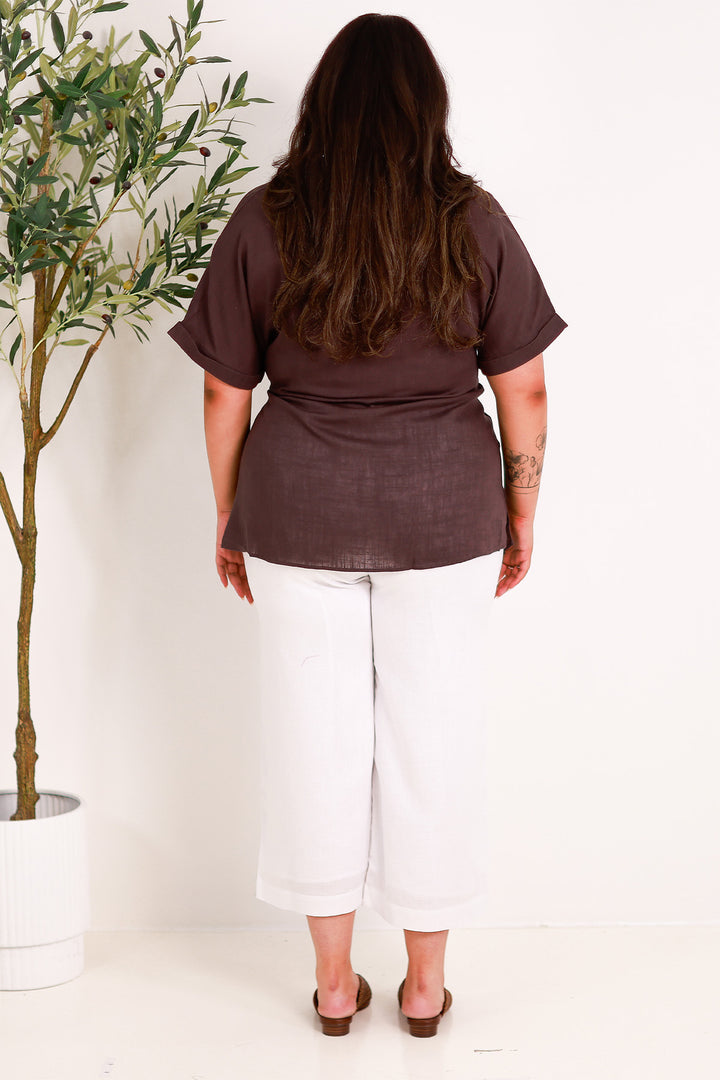 Sterling Collared Tie Shirt | COCO BROWN