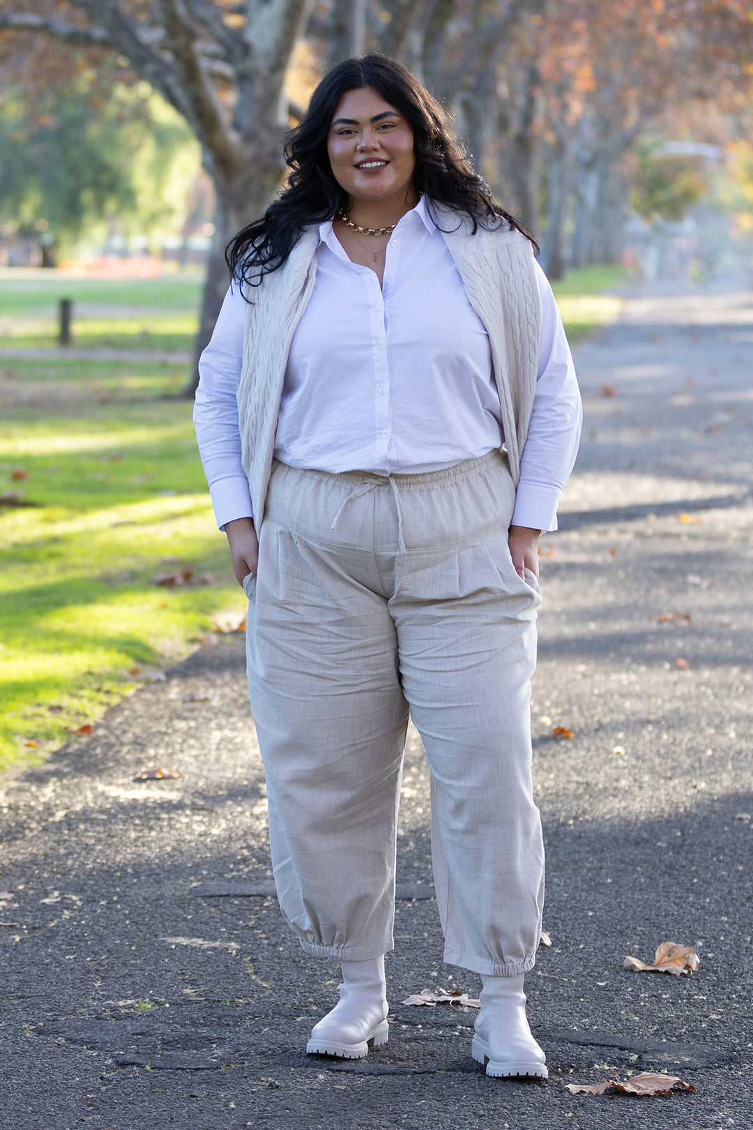Kali Pants | Coconut Beige