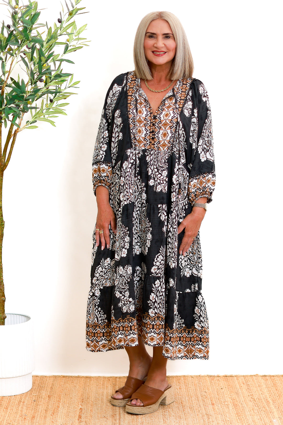 Cassia Dress | BLACK