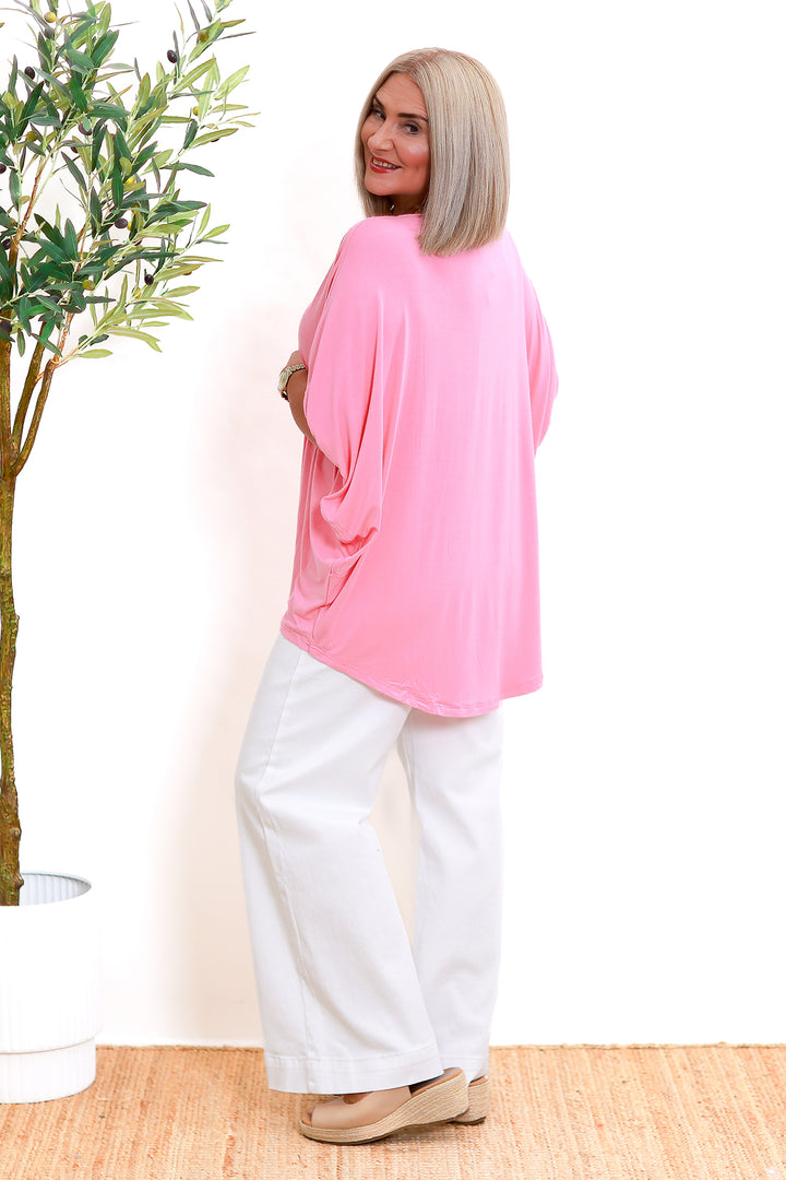 Armeni Batwing T Shirt | PINK