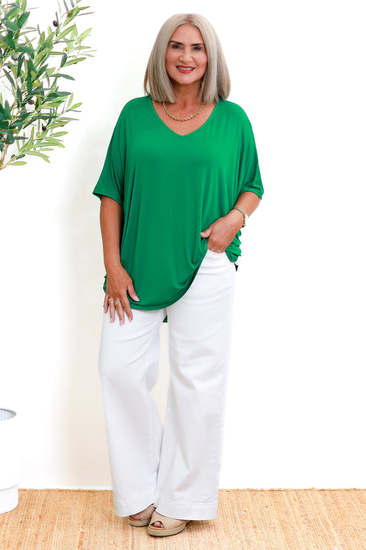 Armeni Batwing T Shirt | GREEN