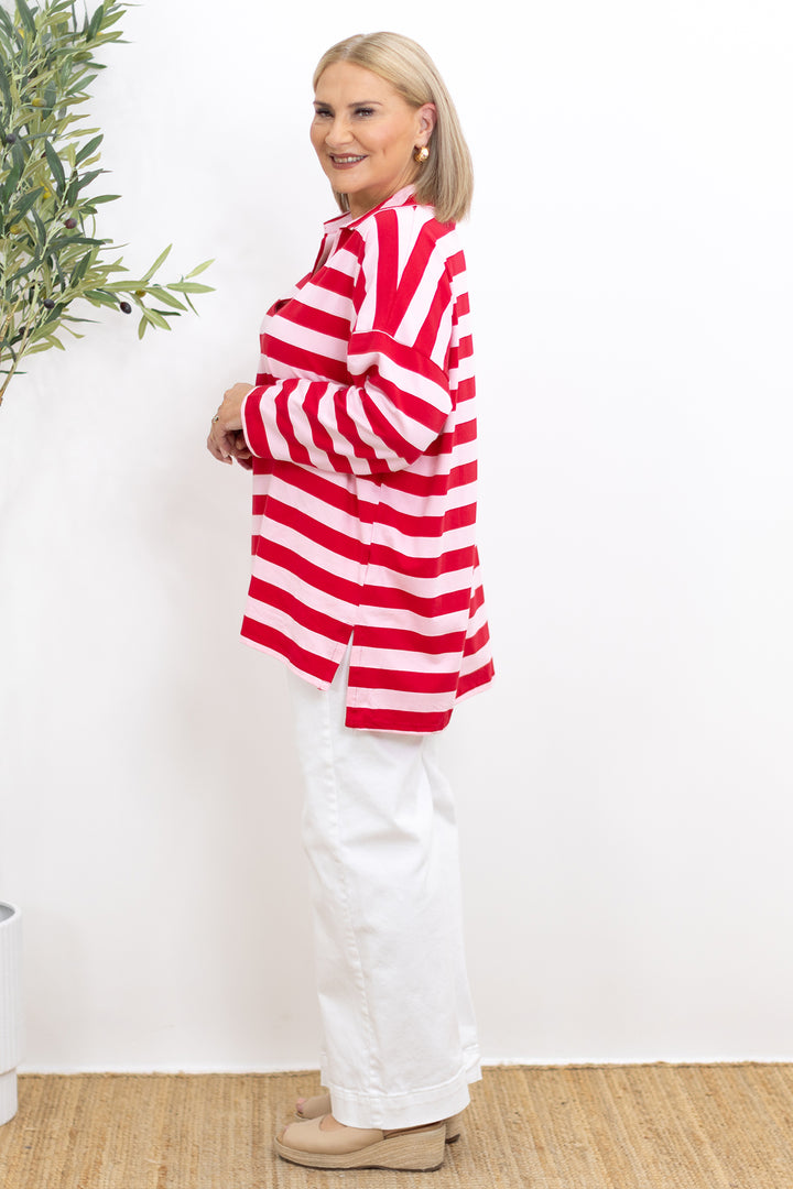 Queens Rugby Top | RED