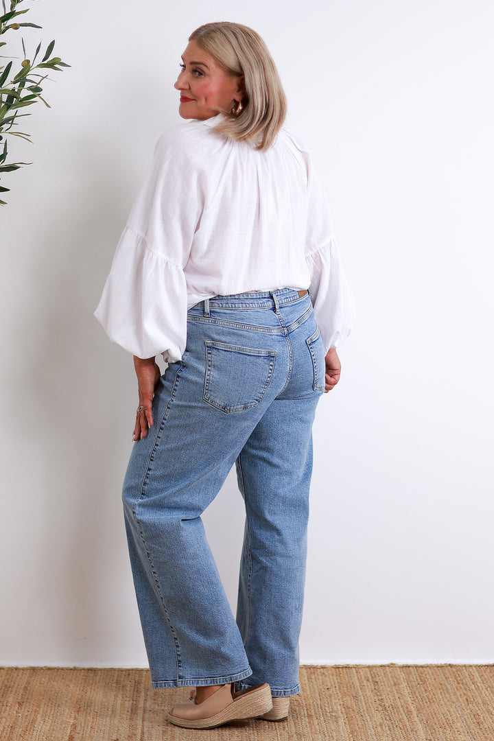Evie Stretch Jean | Wide Leg
