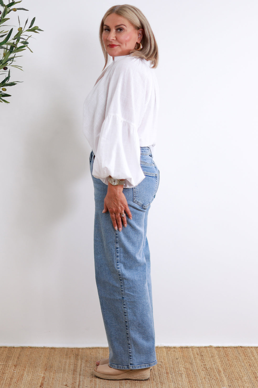 Evie Stretch Jean | Wide Leg